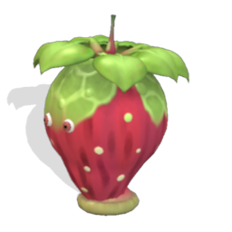 Une petite fraise, bien vivante.